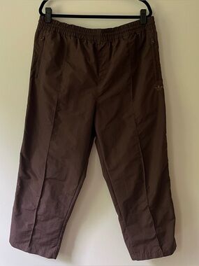 Adidas Nylon Track Pants Women's XL Brown